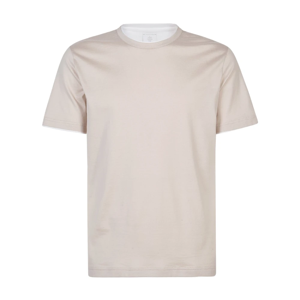 Eleventy Hombre Beige Camisetas, Talla: L
