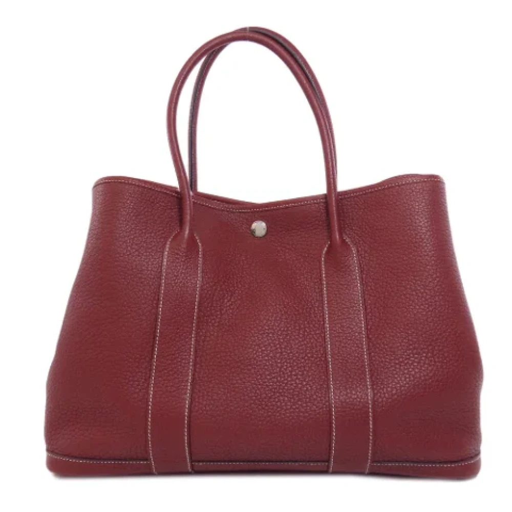 Hermès Vintage Pre-owned Fabric handbags Red Dames