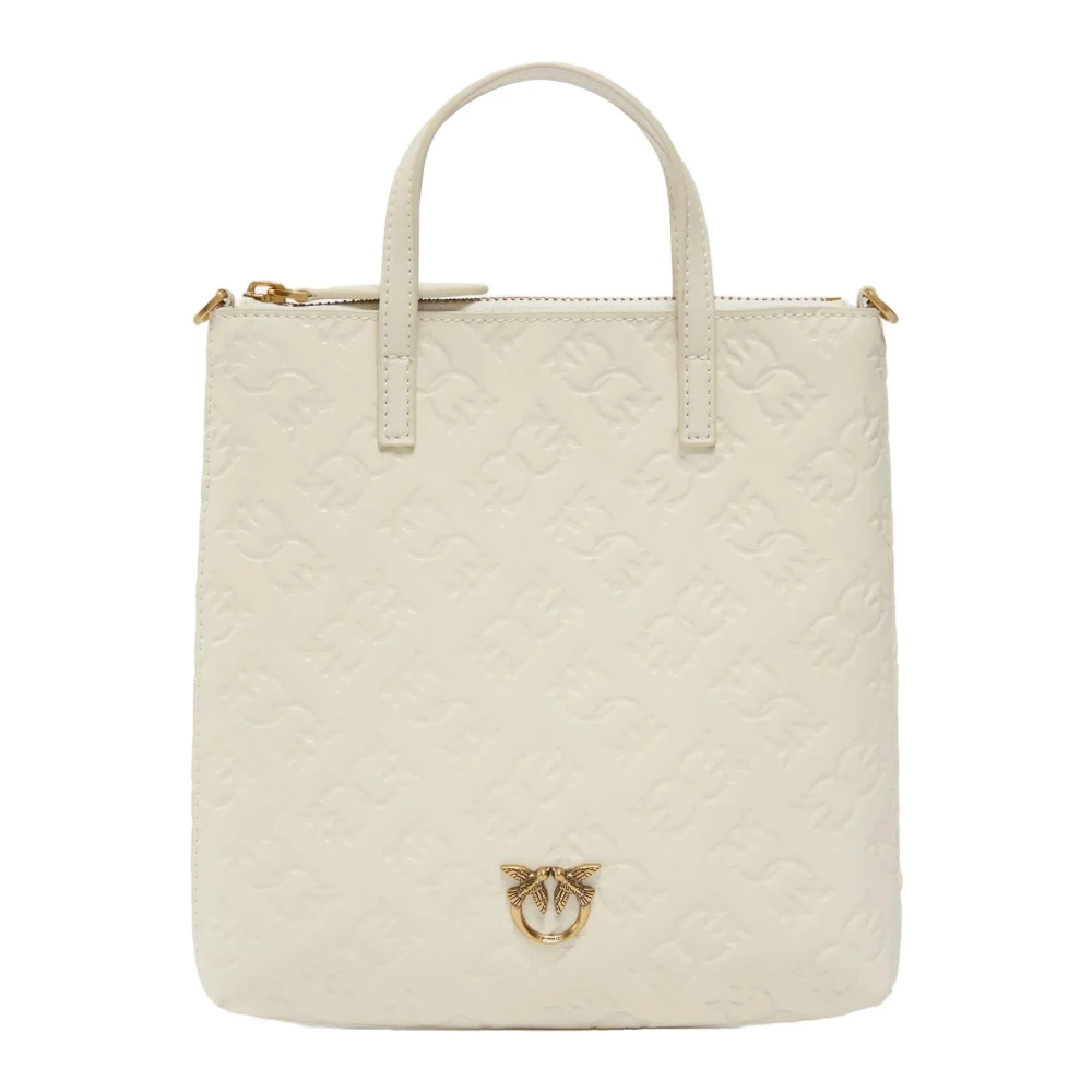 Pinko Women's White Leather Handbag