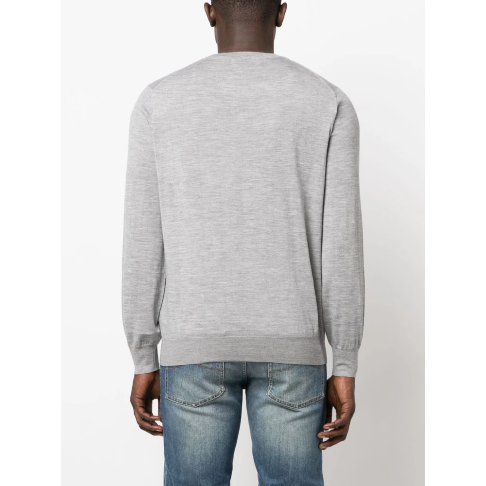 BRUNELLO CUCINELLI M L Truien Girocollo Gray Heren