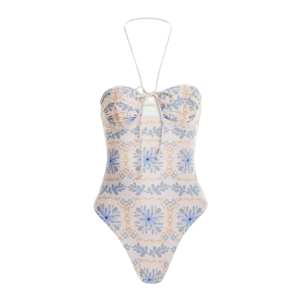 Agua by Agua Bendita Bloemen Badpak Sandalo Chivas Multicolor Dames