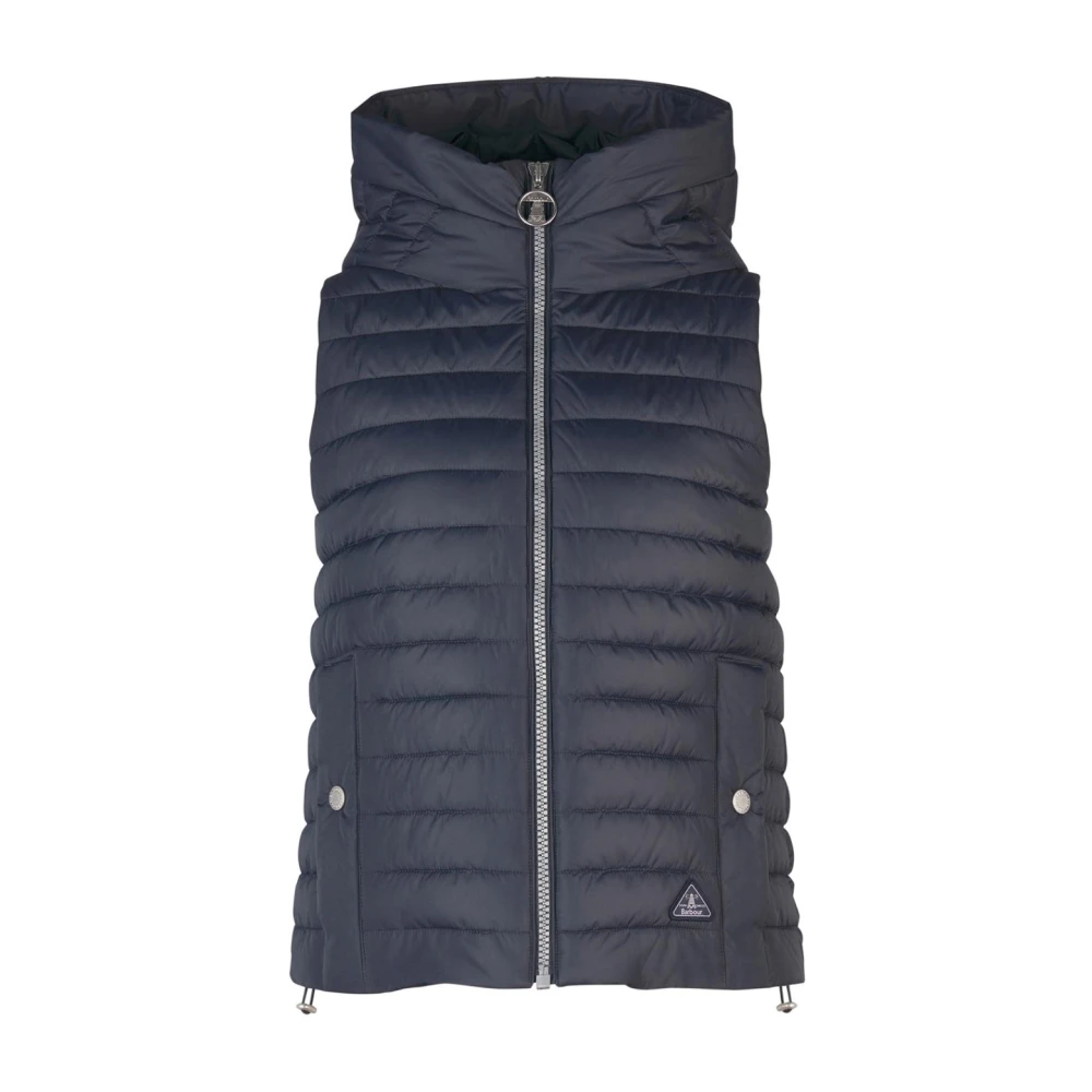 Barbour Quiltad Gilet Navy Vest Blue, Dam