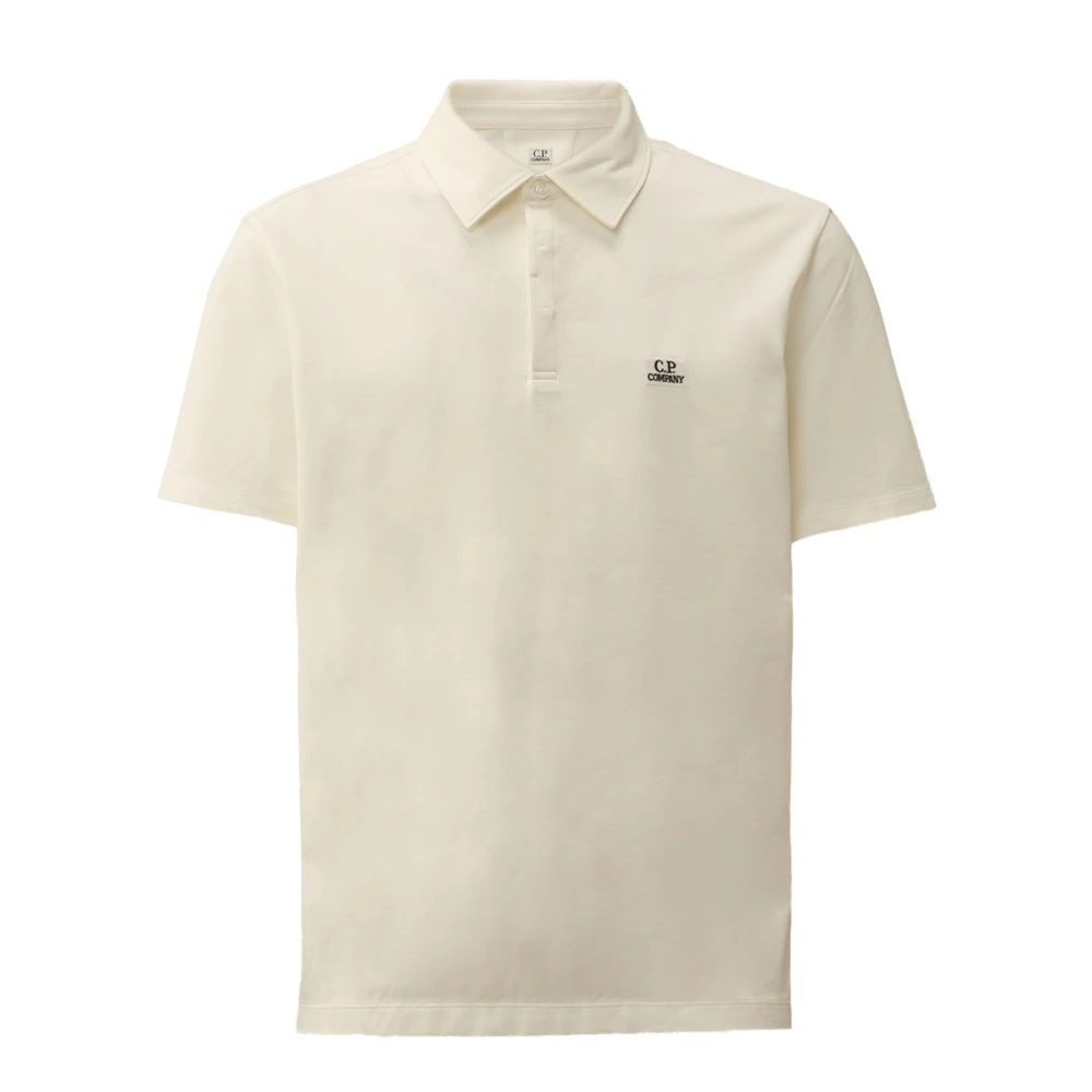 C.p. Company Men's White Polo Shirts, Xl, Polo Shirt Stretch Cotton Pique