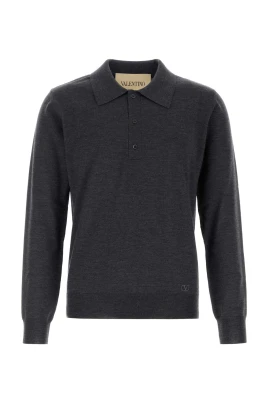 Ullpikétröja med VLogo-broderi