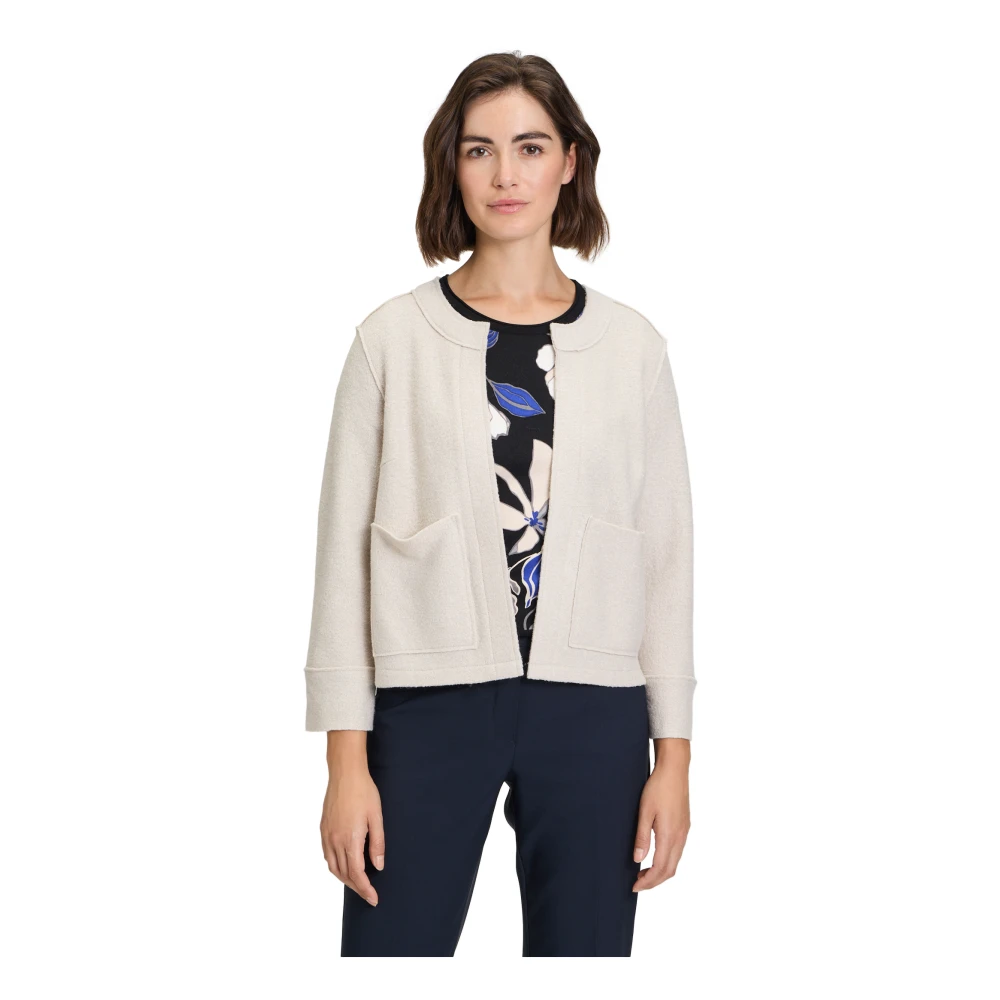 Betty Barclay Casual Blazerjas met Zakken Beige Dames