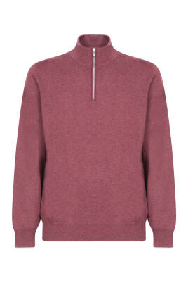 amaranth-cashmere-zip-sweater