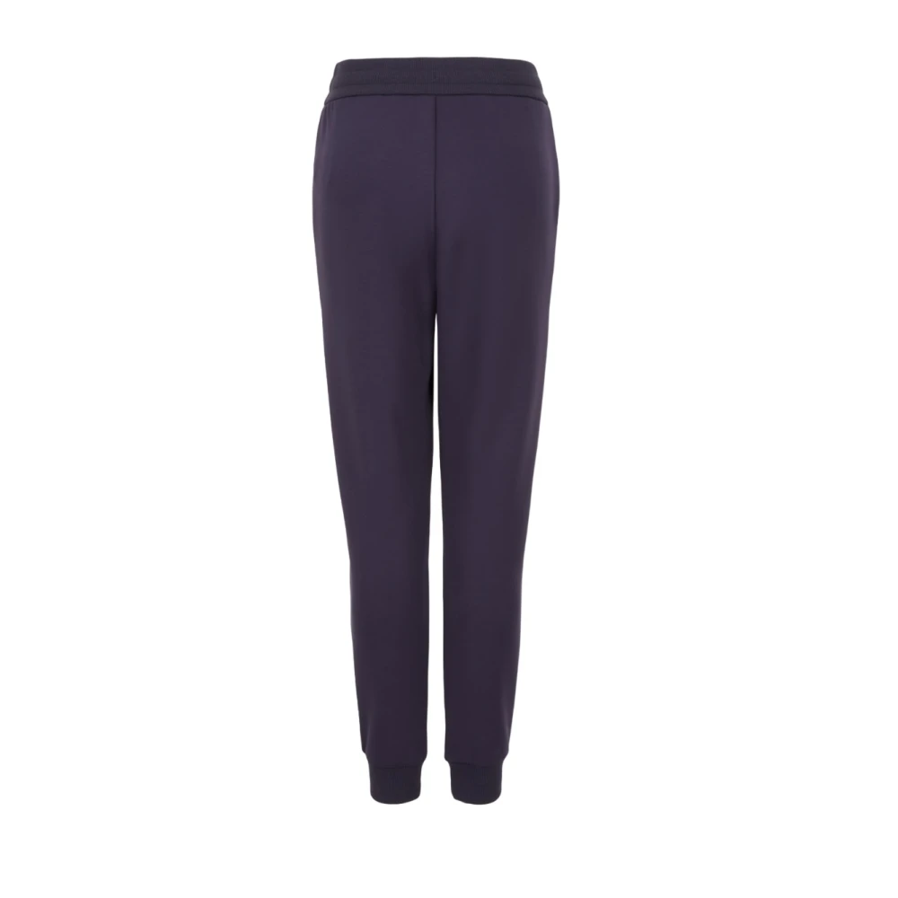 Armani Exchange Blauwe Jersey Logo Broek Blue Dames