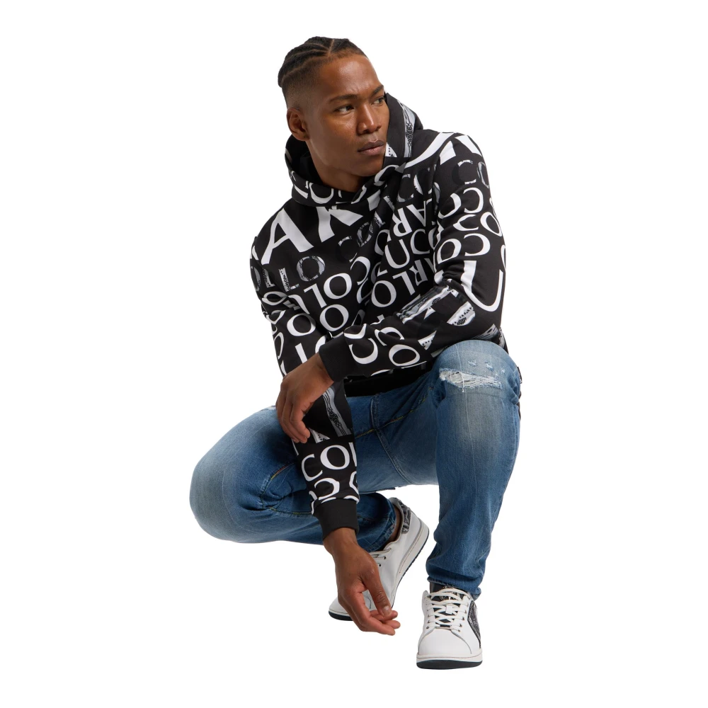 carlo colucci Urban Statement Hoodie Black Friday Black Heren