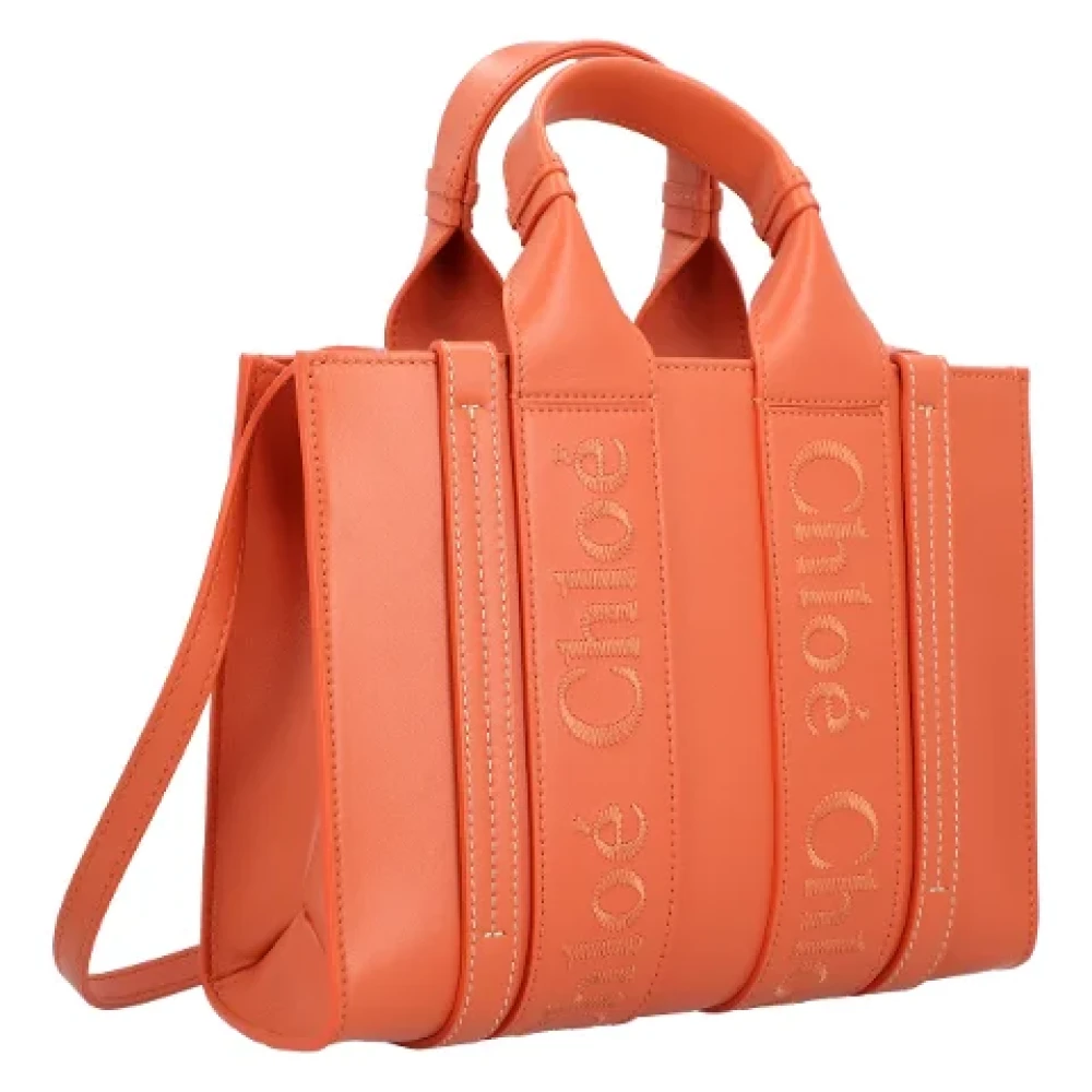 Chloé Leather totes Orange Dames