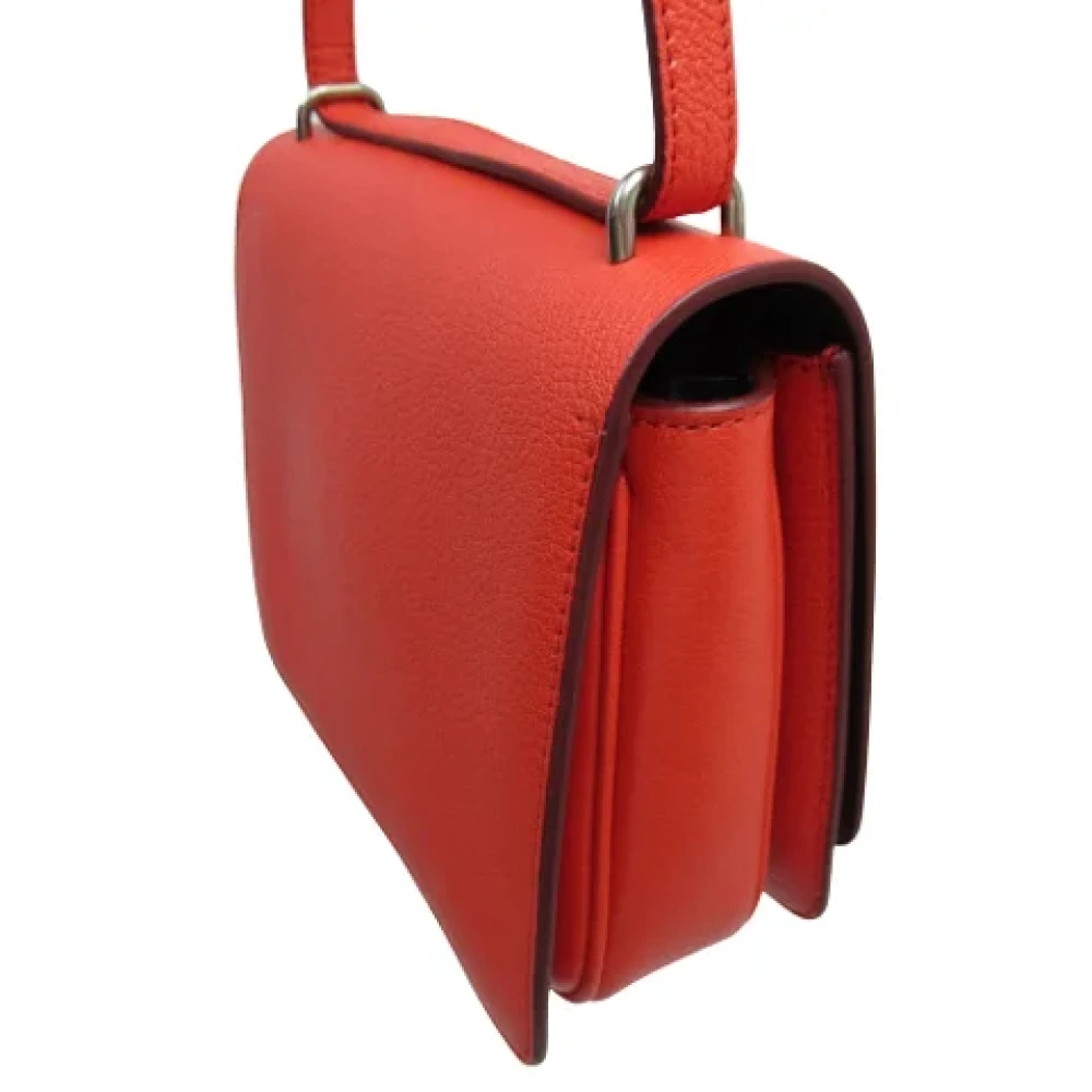 Burberry Vintage Pre-owned Leather shoulder-bags Red Dames