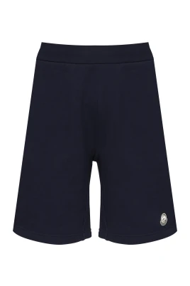 Bomullsshorts med dragsko och dragkedja