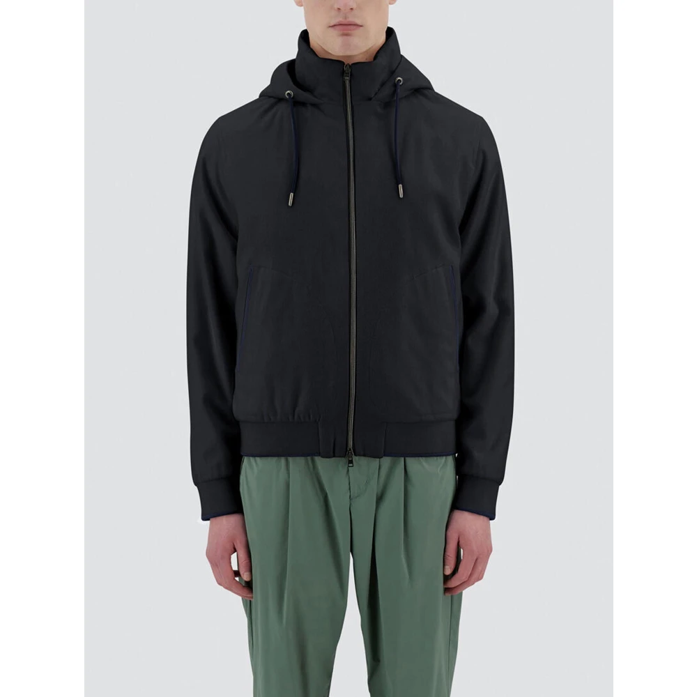Herno Gecapuchonde Pufferjas Blue Heren