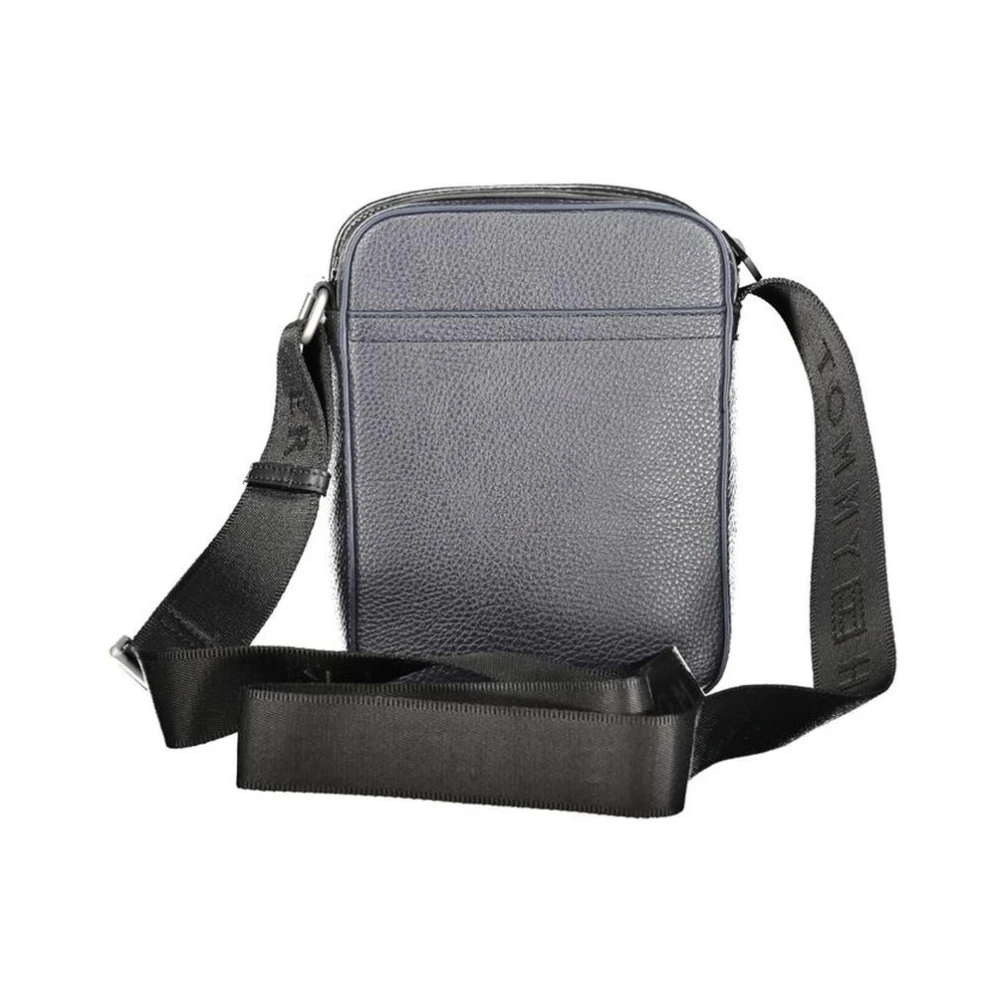 Tommy Hilfiger Blauwe Polyethyleen Schoudertas met Zakken Blue Heren