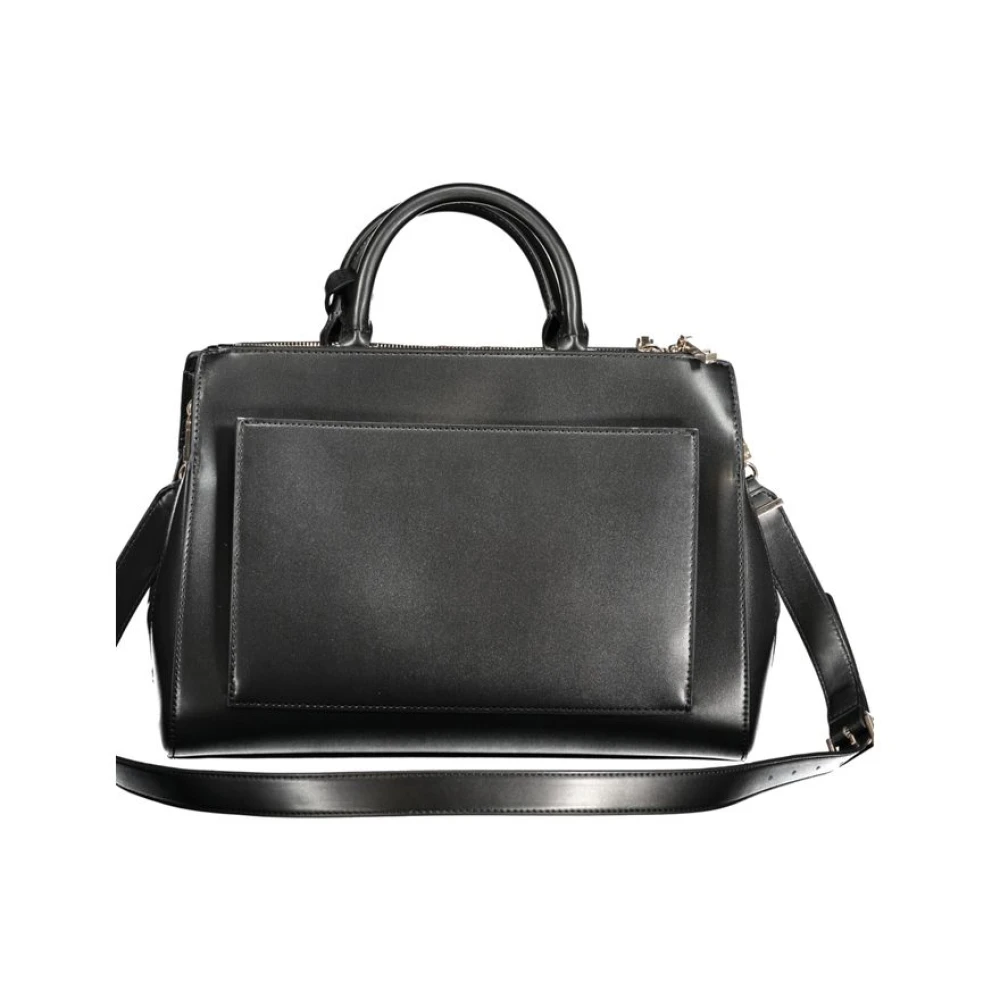 Guess Zwarte polyethyleen schoudertas met verstelbare band Black Dames
