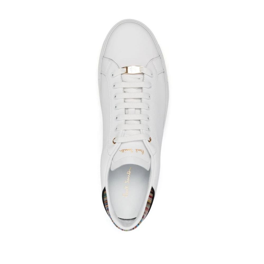 PS By Paul Smith Witte Beck Veterschoenen van Leer White Heren