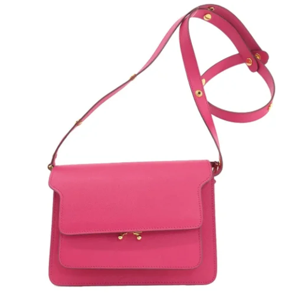 Marni Pre-owned Plastic shoulder-bags Pink Dames