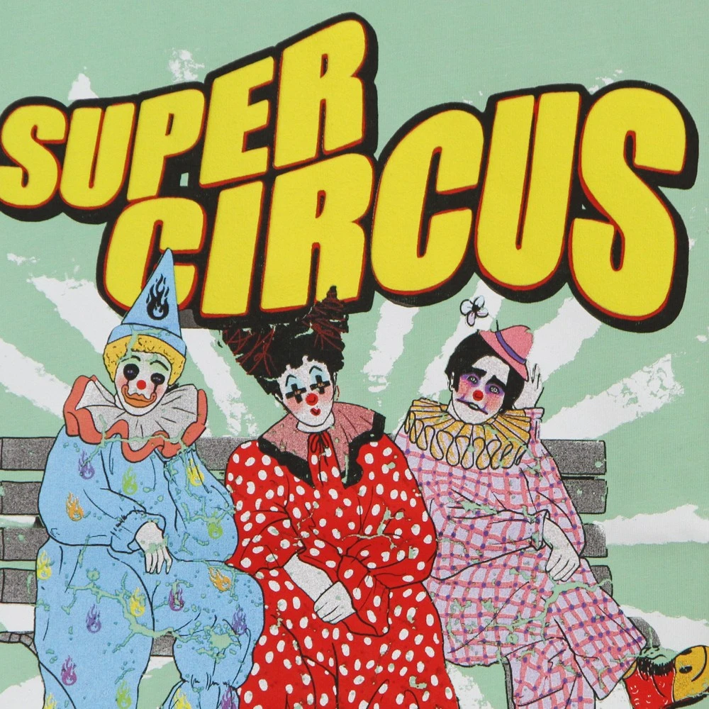 Vision OF Super Clown Print Tee Groen Heren T-Shirt Green Heren