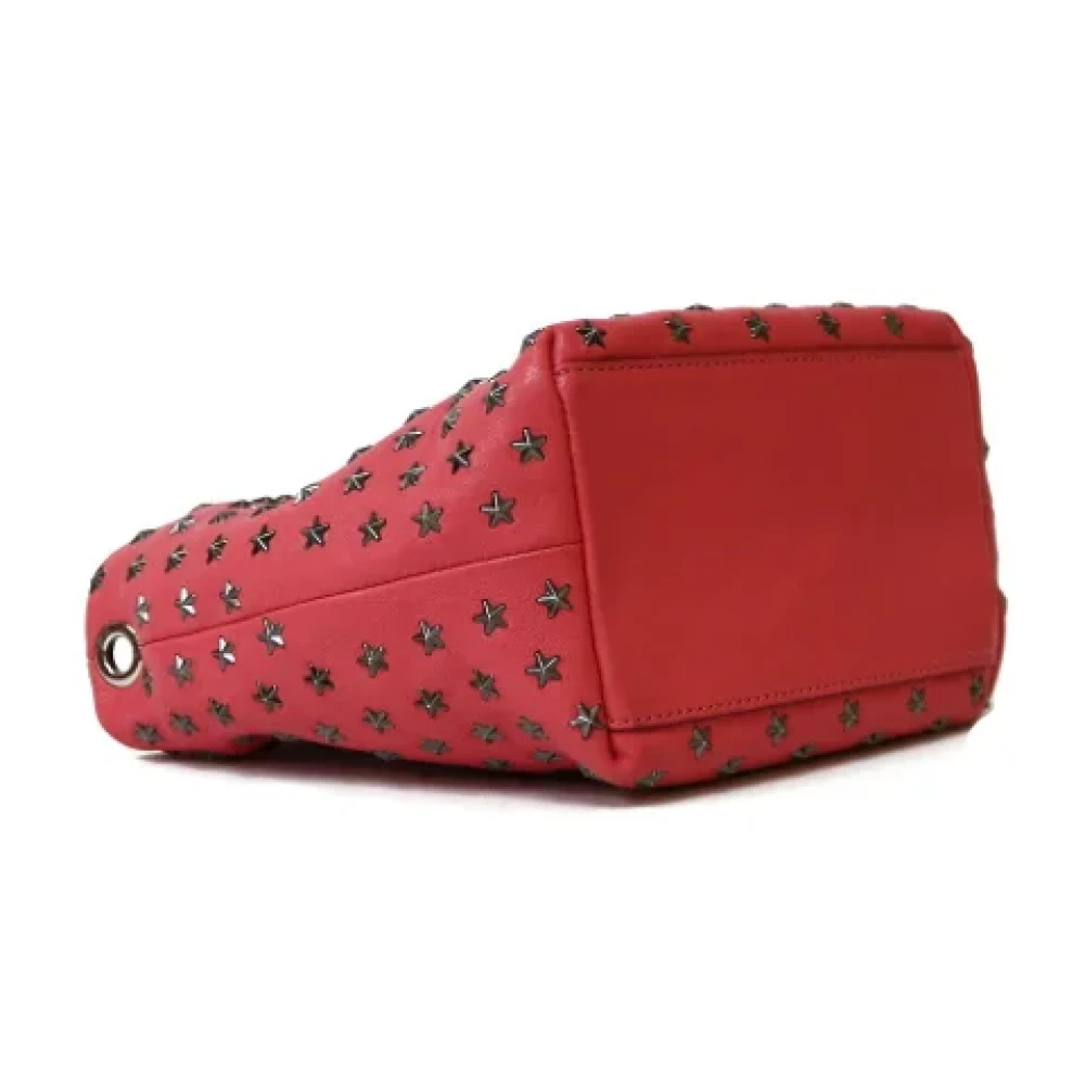 Jimmy Choo Pre-owned Fabric shoulder-bags Red Dames
