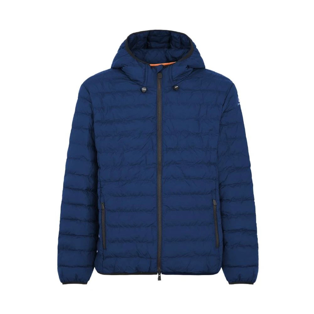 Suns Men's Blue Quilted Technical Fabric Jacket - Winter Jackets - Xl - Jackets