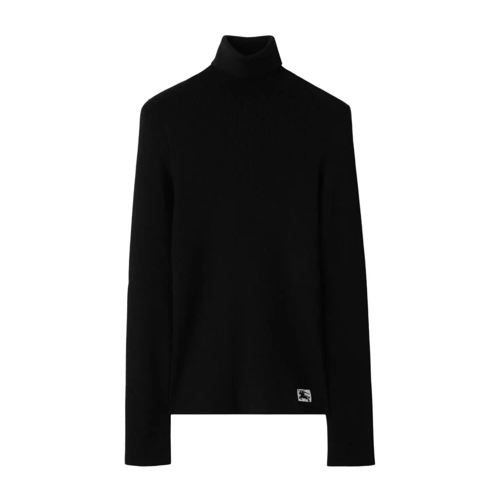 Burberry Zwarte Wollen Pullover Trui Black Dames