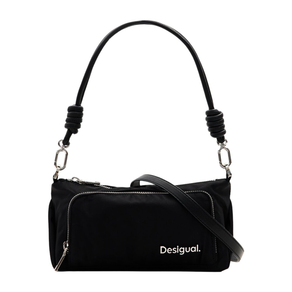 Sac Bandouli re en Nylon Noir avec Plusieurs Anses et