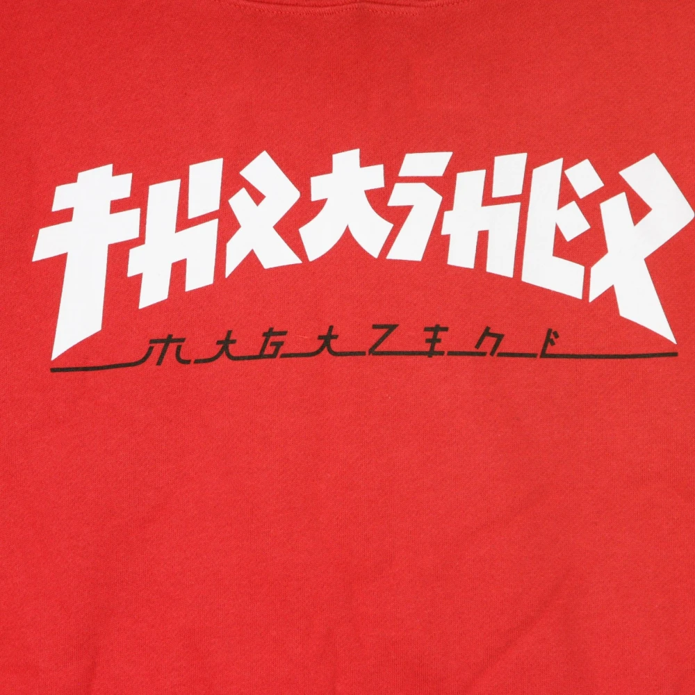 Thrasher Godzilla Rood Wit Hoodie Red Heren