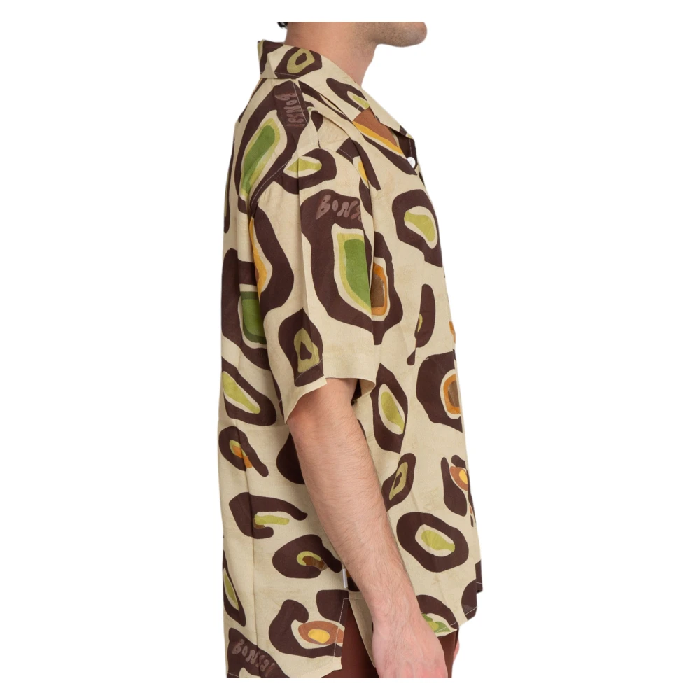 Bonsai Oversized Bowling Shirt in Collectiekleur Multicolor Heren