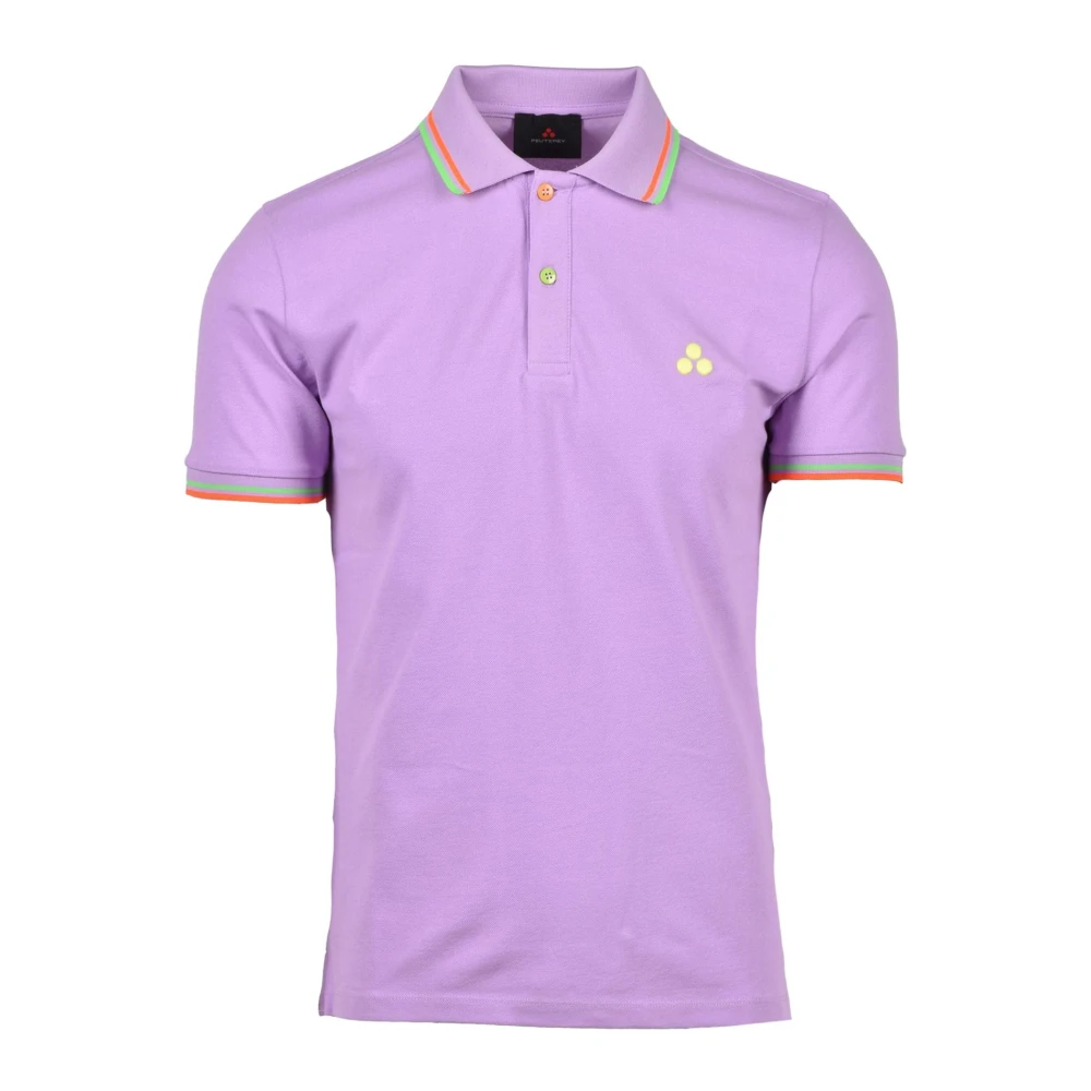 Peuterey Katoen Elastaan Polo Shirt Orange Heren