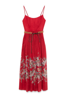 red-pleated-spaghetti-strap-dress