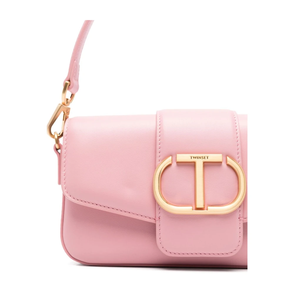 Twinset Roze & Paarse Schoudertas voor vrouwen Pink Dames