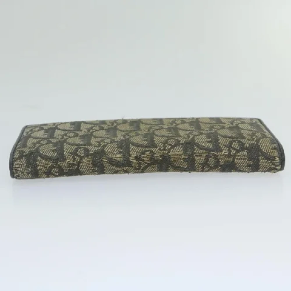 Dior Vintage Pre-owned Canvas wallets Beige Dames
