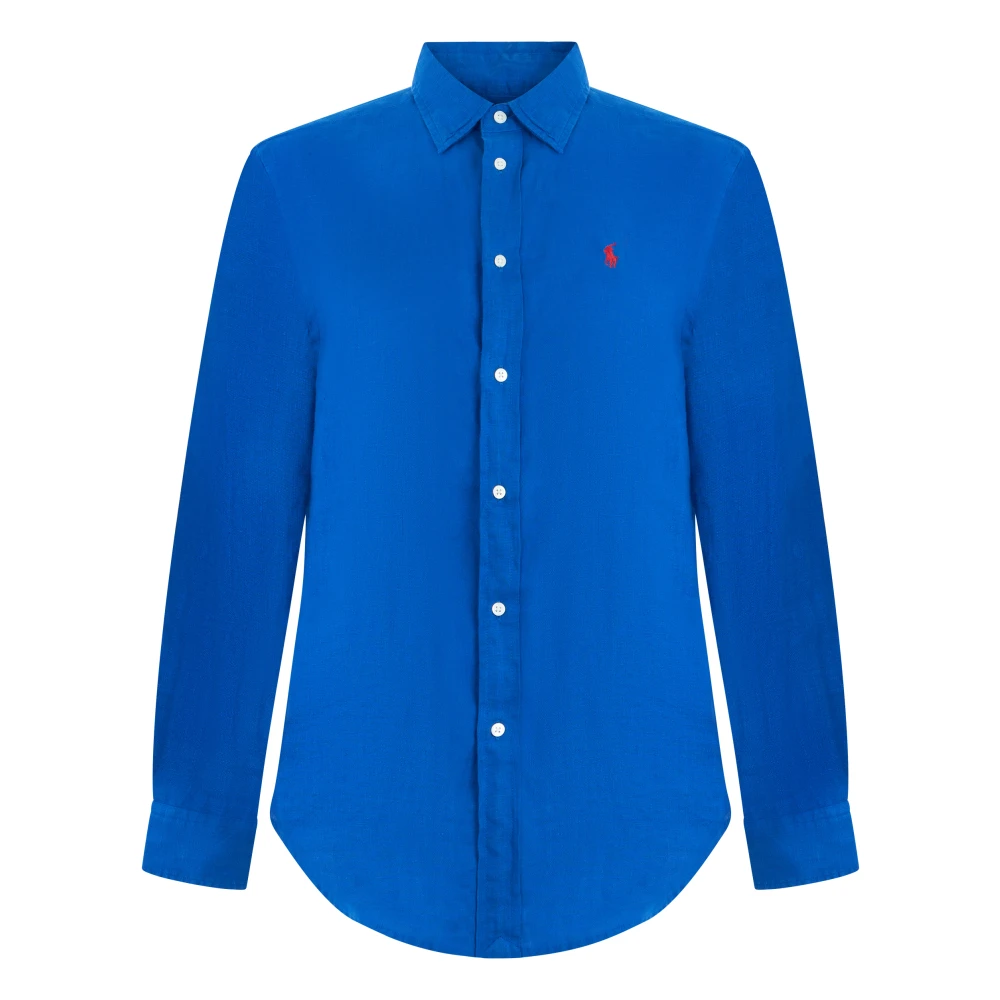 Polo Ralph Lauren Women's Blue Linen Shirt
