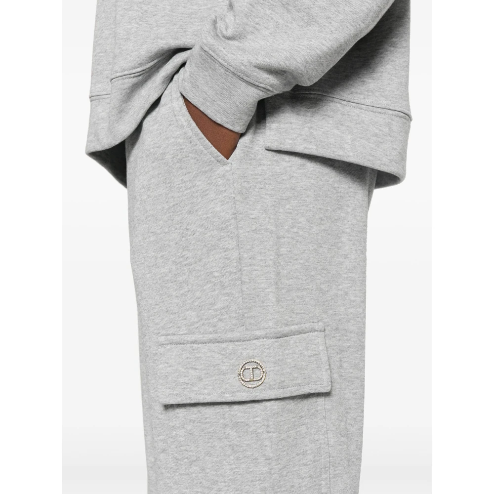 Twinset Sportief Grijs Katoenen Joggingpak Gray Dames