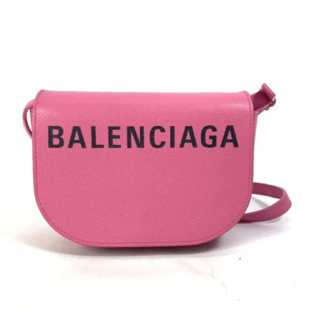 Balenciaga Vintage Pre-owned Leather shoulder-bags Pink Dames