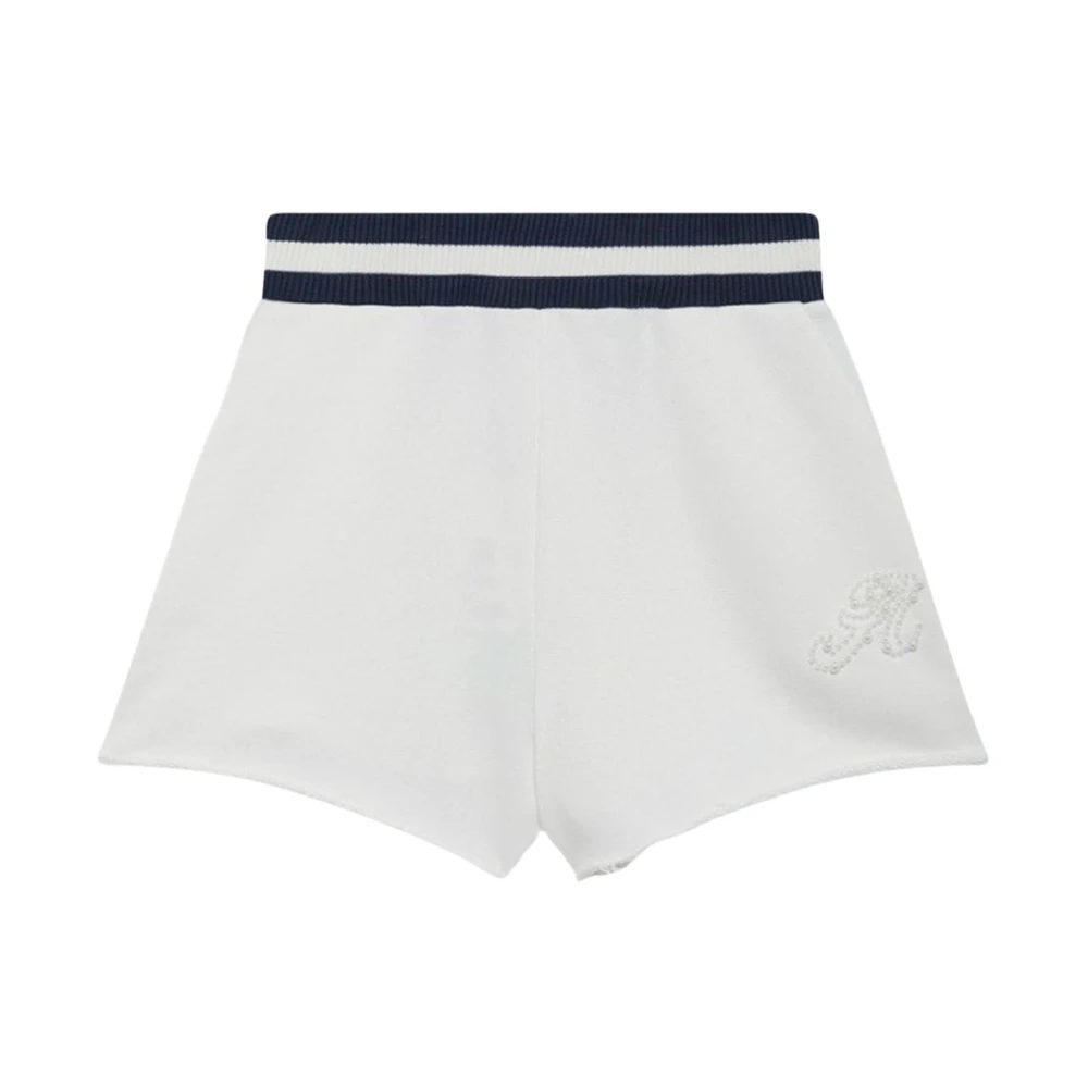 Autry Women's White Training Shorts, Xs, Cotton Shorts With Logo