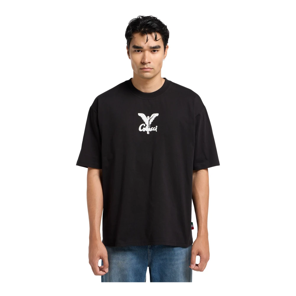 carlo colucci Oversize T-shirt Di Pauli Black Heren