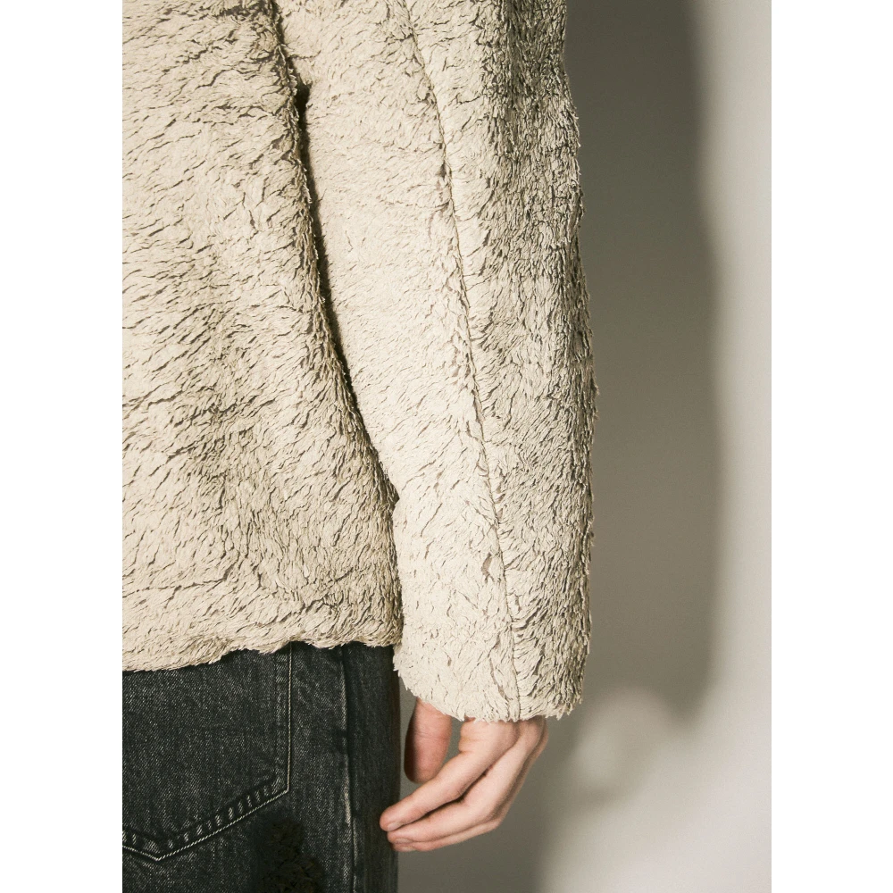 Song for the Mute Gewatteerde Trechter Track Jacket Beige Heren