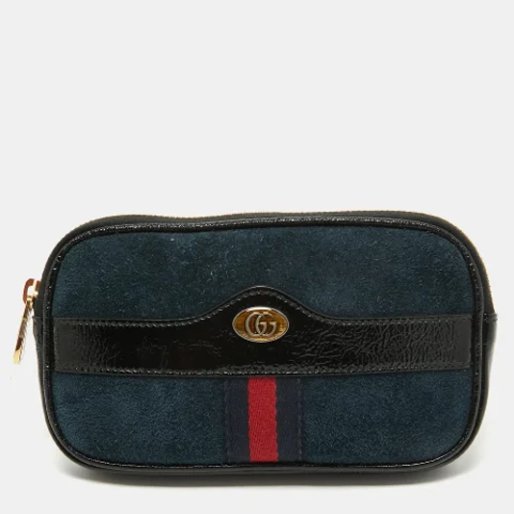 Gucci Vintage Pre-owned Fabric gucci-bags Blue Dames