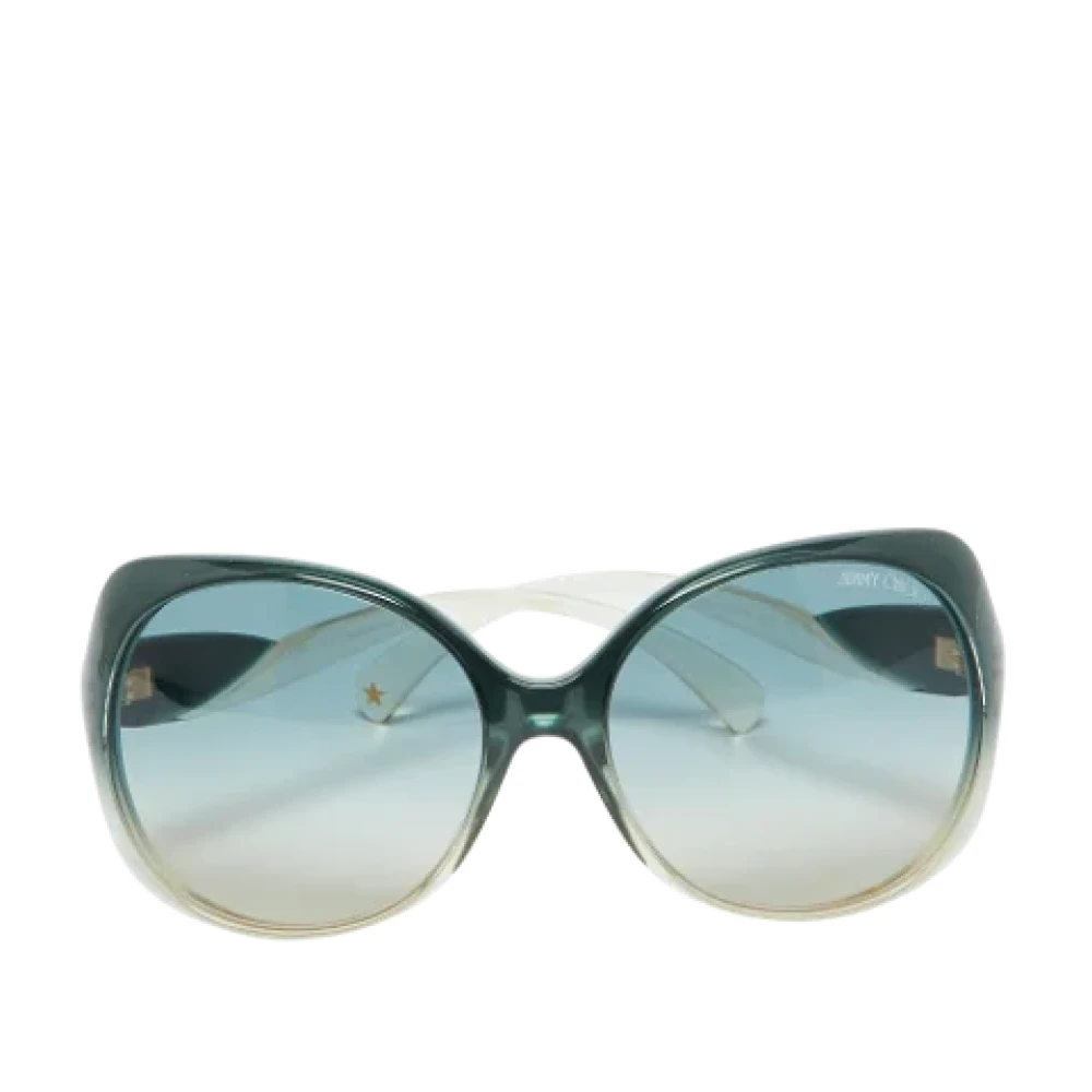 Jimmy Choo Pre-owned Acetate sunglasses Green Dames