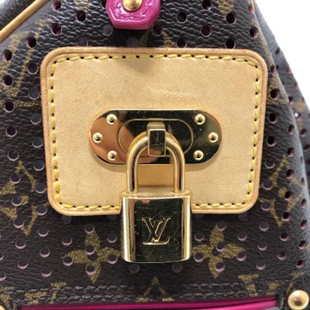 Louis Vuitton Vintage Pre-owned Cotton louis-vuitton-bags Brown Dames