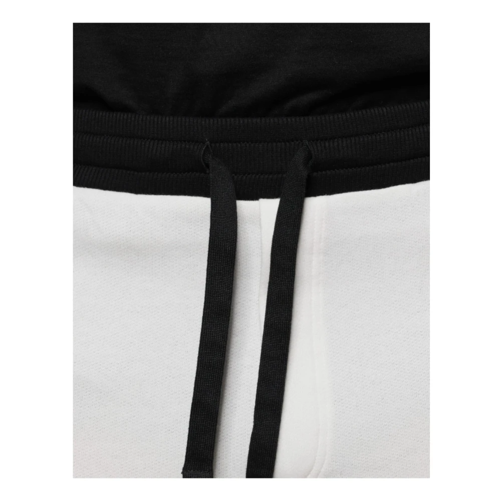 Dolce & Gabbana Witte Katoenen Jogger Sweatpants met Trekkoordsluiting White Heren