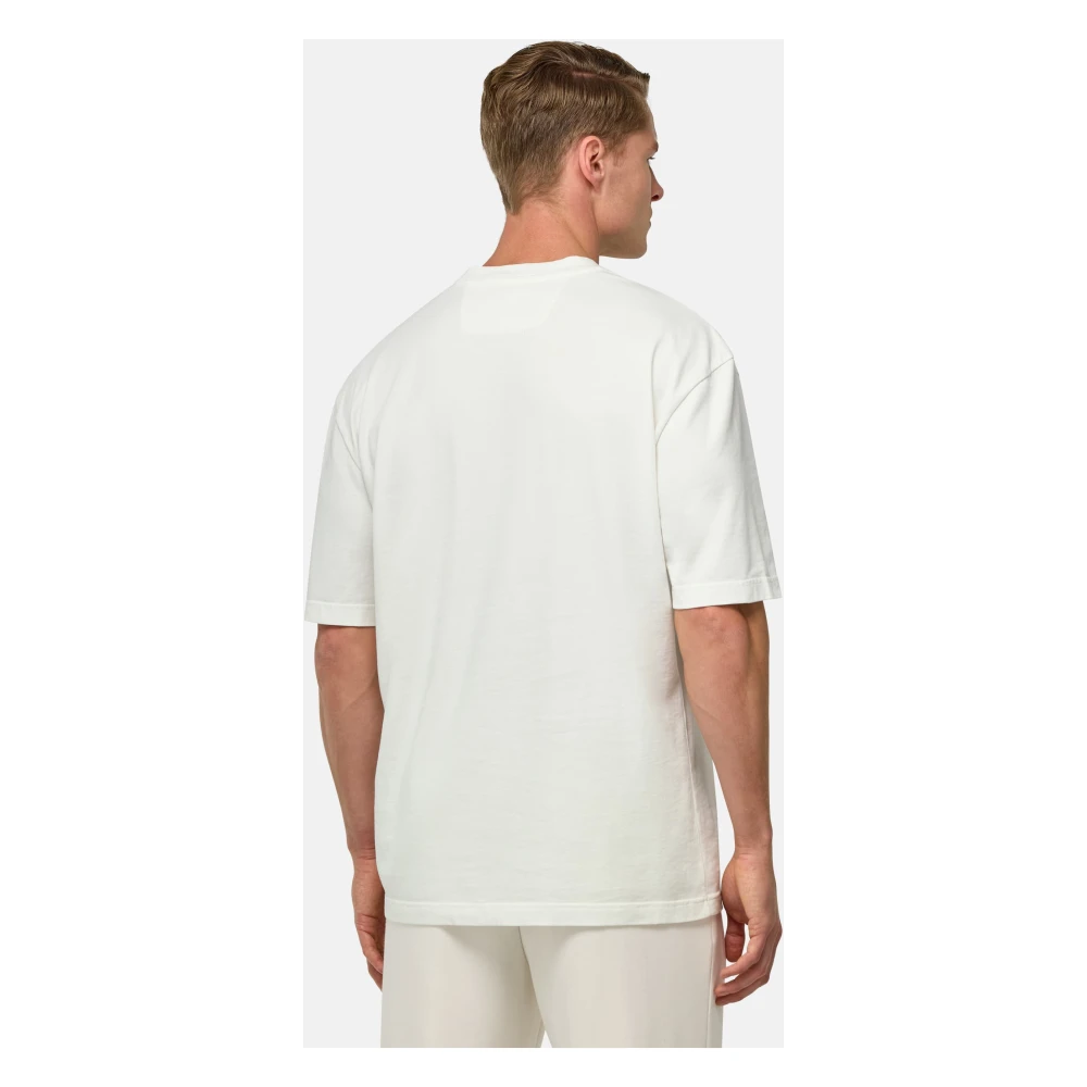 Boggi Milano T-shirt van katoenen jersey White Heren