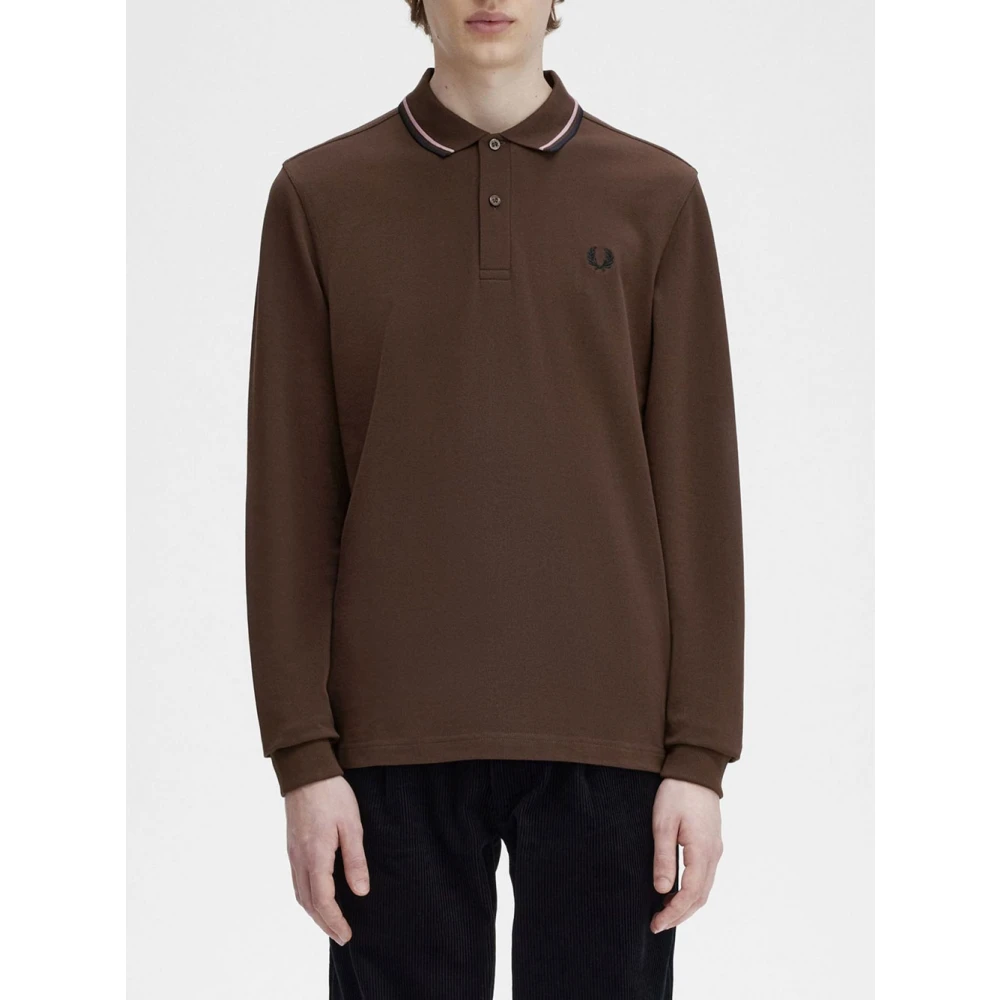 Fred Perry Heren Burnt Tobacco Polo Set Brown Heren