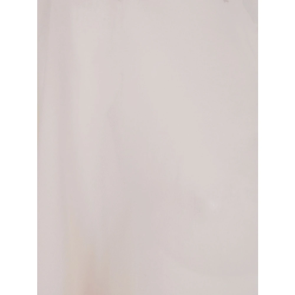 D.Exterior Witte Zijden Sjaal Elegant Accessoire White Dames