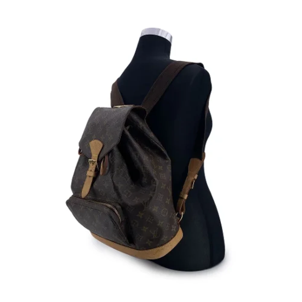 Louis Vuitton Vintage Pre-owned Canvas backpacks Brown Dames