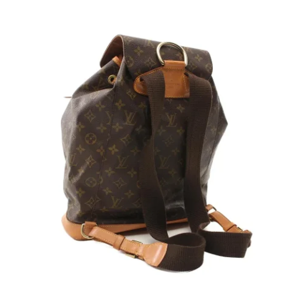 Louis Vuitton Vintage Pre-owned Canvas backpacks Brown Dames