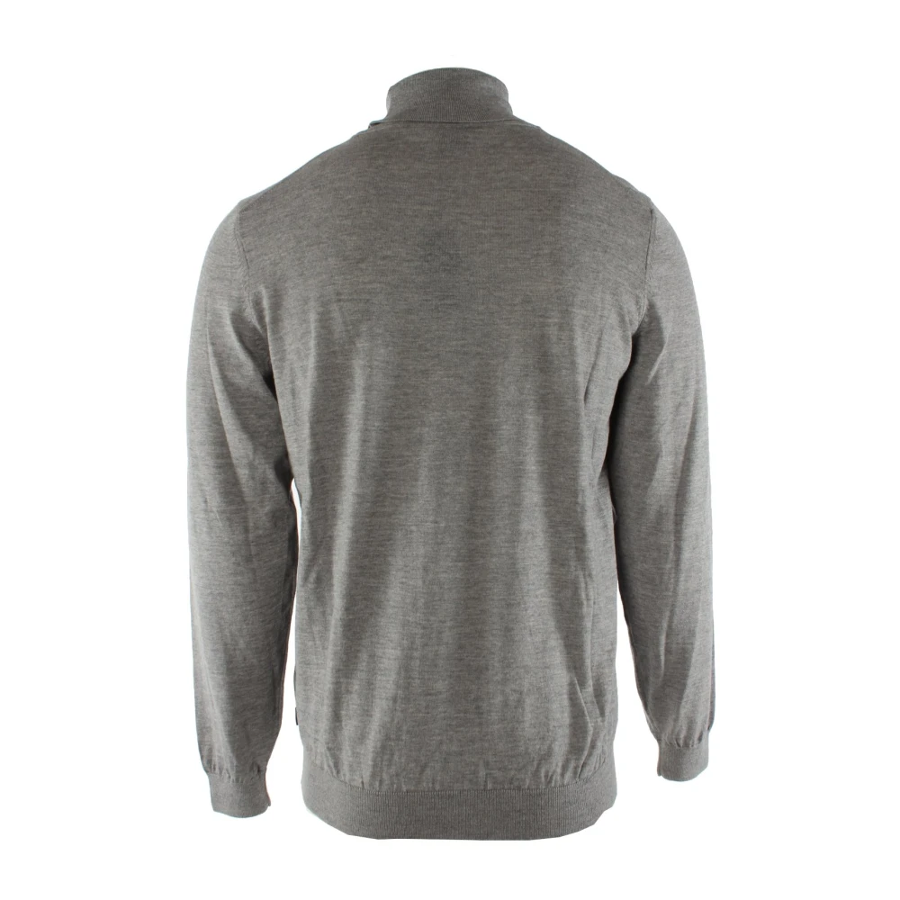 Hugo Boss Heren Grijze Wol Trui Gray Heren