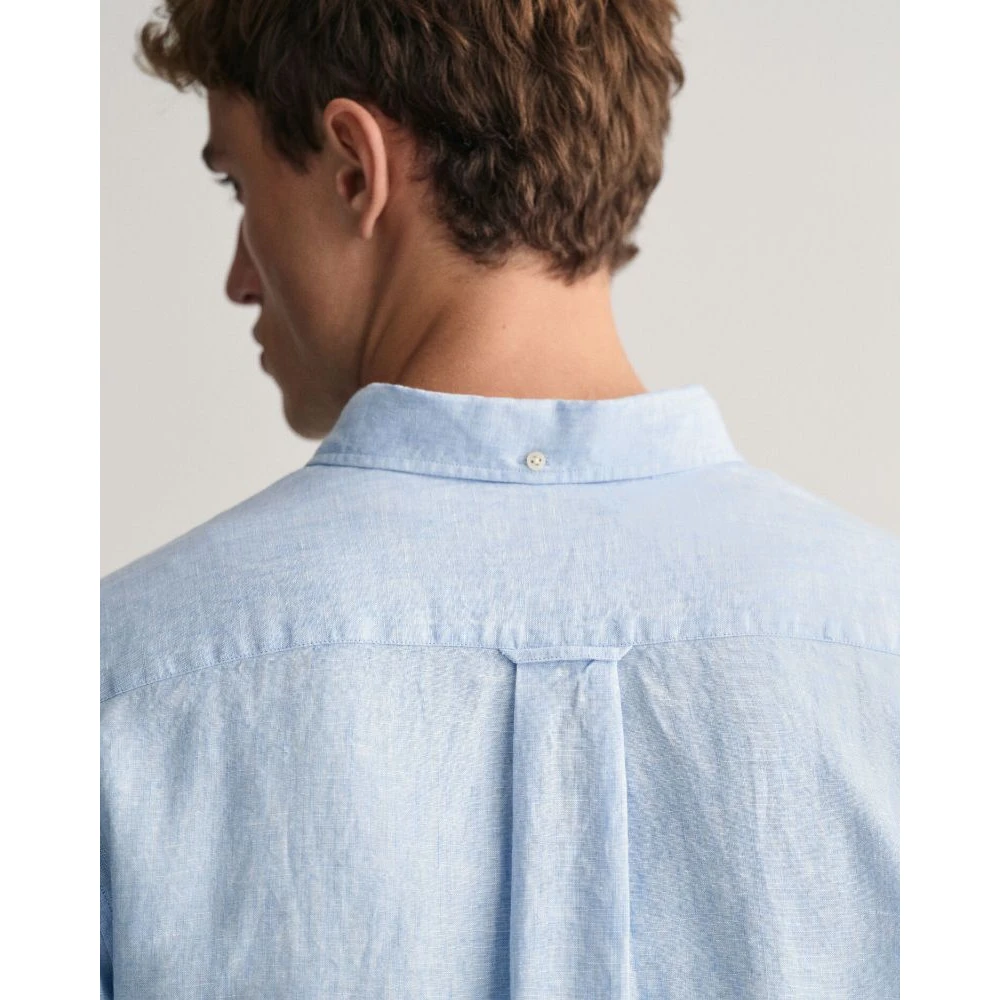 Gant Casual Shirts Blue Heren