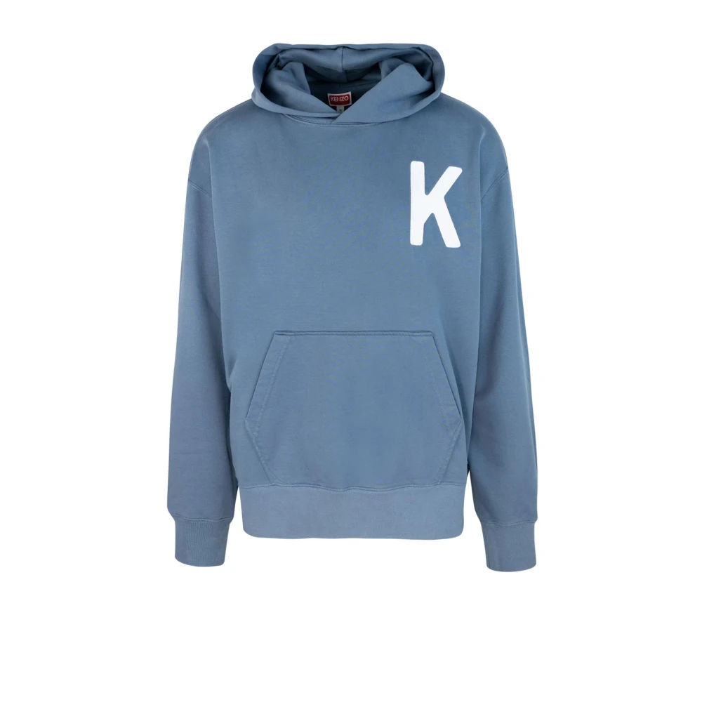 Kenzo Blauwe Lucky Tiger Hoodie Sweater Blue Heren
