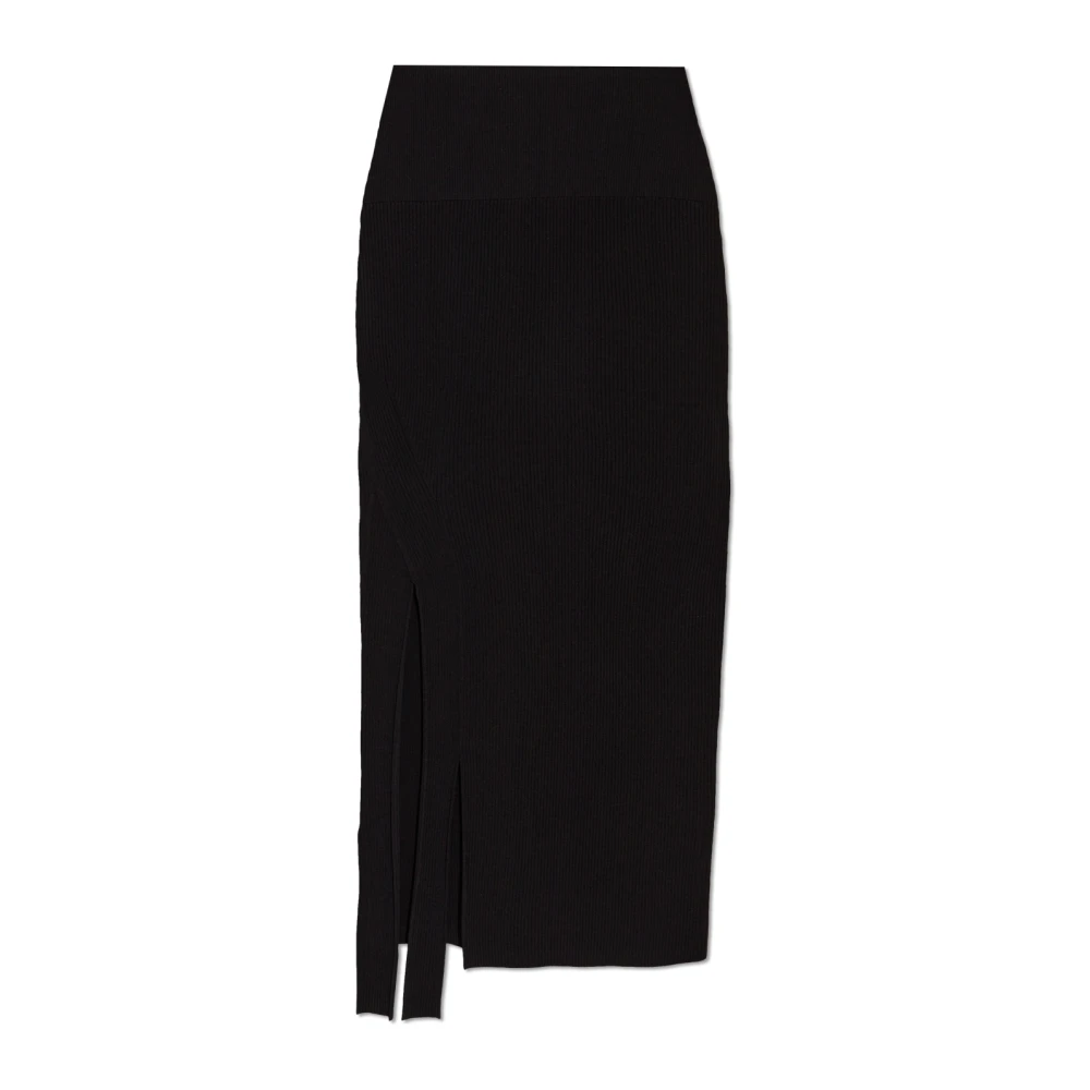 Victoria Beckham Geribbelde rok Black Dames